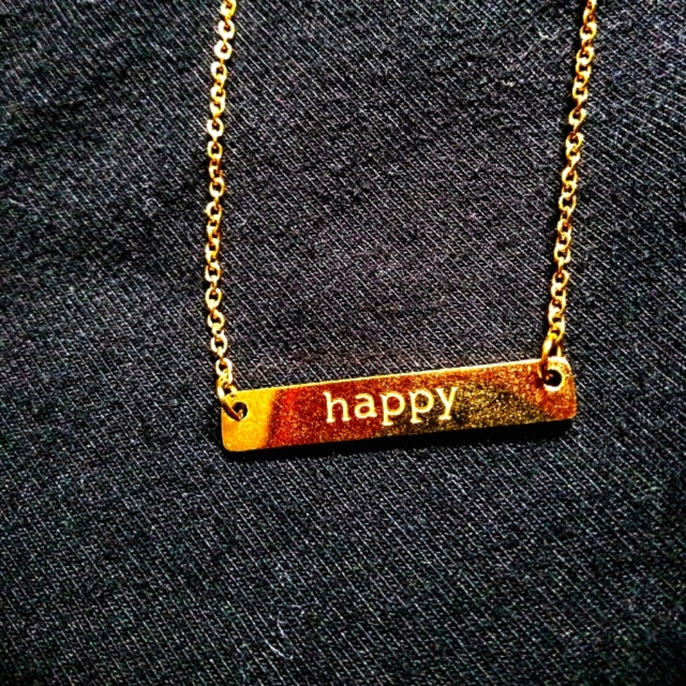 Jook and Nona HAPPY Gold Necklace✨ 17.5 inches